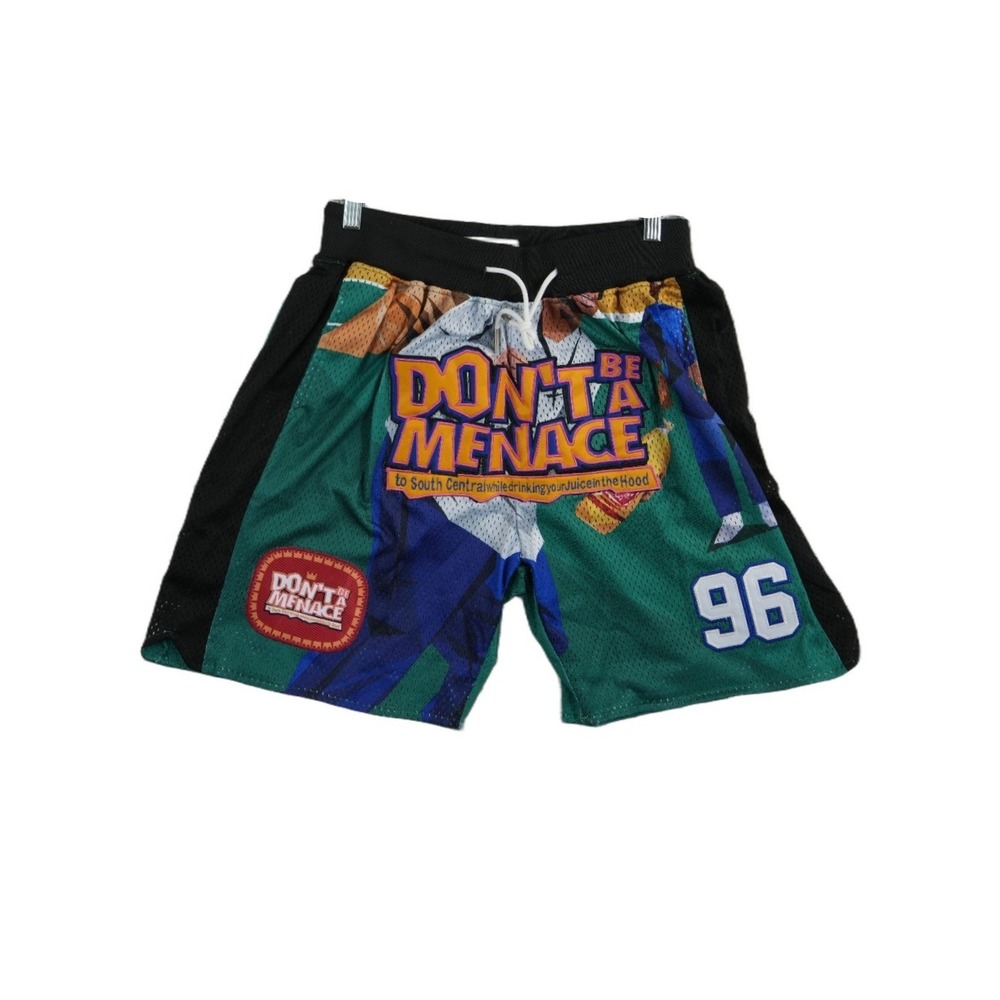 Headgear Classics Shorts Mens Size Medium Green Mesh Don't Be‎ A Menace 1996